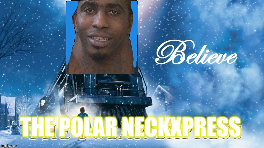 The polar neckxpress | THE POLAR NECKXPRESS | image tagged in neck | made w/ Imgflip meme maker