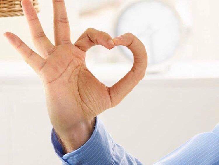 High Quality Heart fingers Blank Meme Template