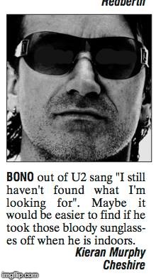image tagged in bono | made w/ Imgflip meme maker