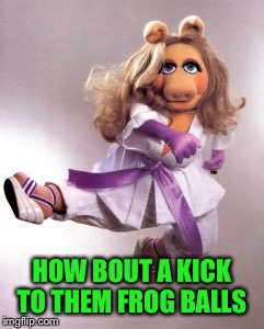 HOW BOUT A KICK TO THEM FROG BALLS | made w/ Imgflip meme maker