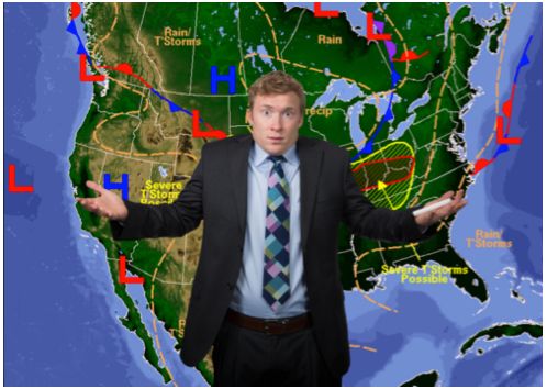 High Quality Confused Weatherman Blank Meme Template