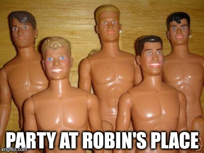 PARTY AT ROBIN'S PLACE | made w/ Imgflip meme maker