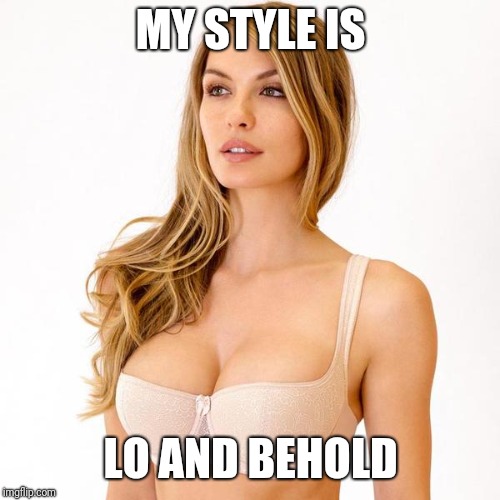 MY STYLE IS LO AND BEHOLD | made w/ Imgflip meme maker