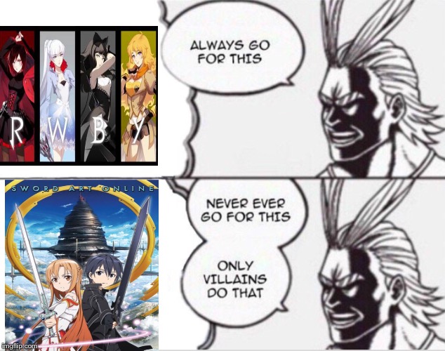 All Might is the wisest! | image tagged in my hero academia,funny,memes,rwby,sword art online,all might | made w/ Imgflip meme maker