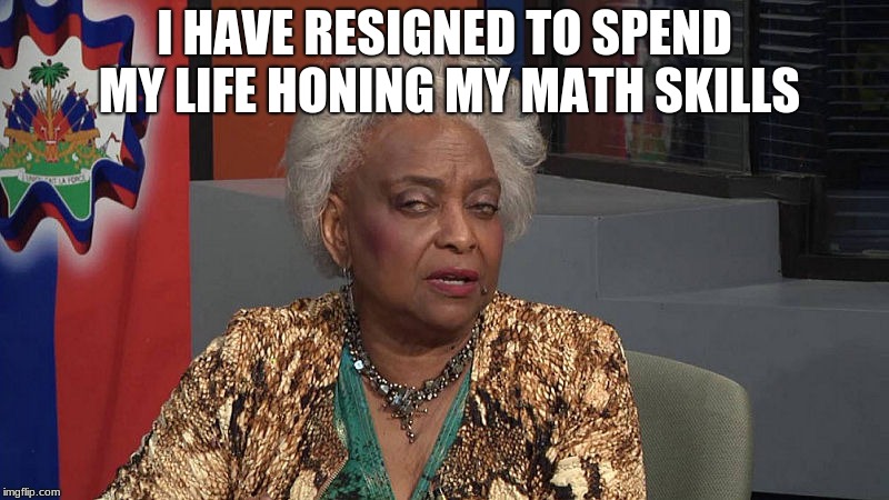Bye Brenda, good luck and watch out for warrants.  |  I HAVE RESIGNED TO SPEND MY LIFE HONING MY MATH SKILLS | image tagged in brenda snipes,arrest her,election fraud,democratic party,drone | made w/ Imgflip meme maker