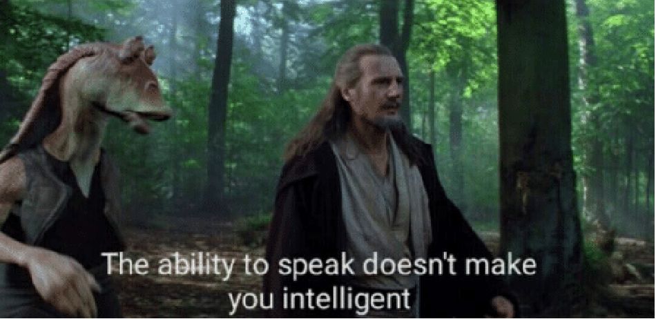 star wars prequel qui-gon ability to speak Blank Meme Template