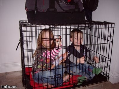Kids in Crate | . | image tagged in kids in crate | made w/ Imgflip meme maker