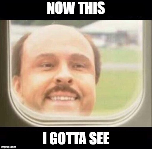 Airplane Window Looking In | NOW THIS I GOTTA SEE | image tagged in airplane window looking in | made w/ Imgflip meme maker