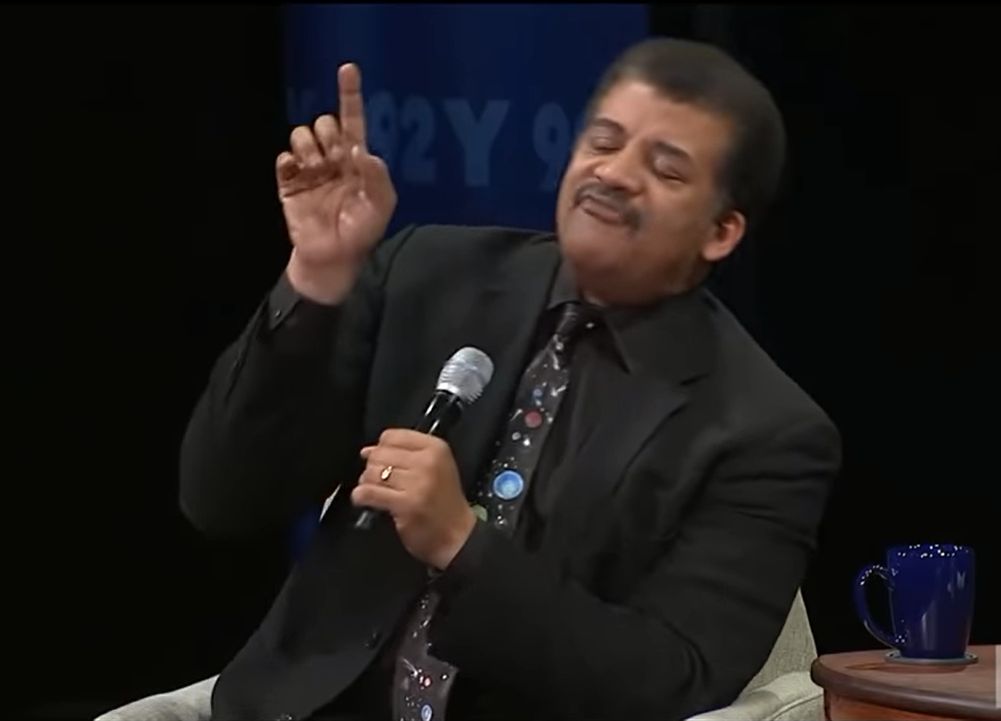 High Quality Neil DeGrasse Tyson Pointing Blank Meme Template