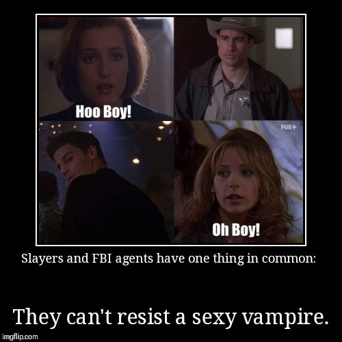 image tagged in funny,demotivationals,xfiles,buffy the vampire slayer | made w/ Imgflip demotivational maker