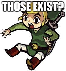 Shocked Link | THOSE EXIST? | image tagged in shocked link | made w/ Imgflip meme maker