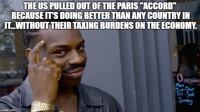 Roll Safe Think About It Meme | THE US PULLED OUT OF THE PARIS 