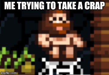 Spelunky crapper | ME TRYING TO TAKE A CRAP | image tagged in spelunky | made w/ Imgflip meme maker