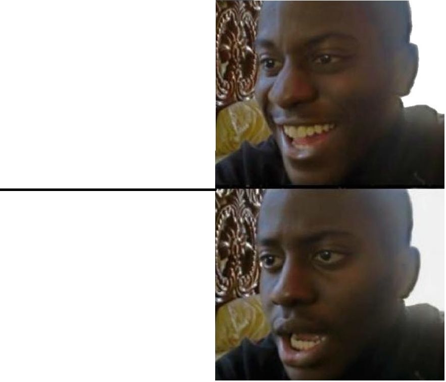 High Quality Dissapointed Black Guy Blank Meme Template