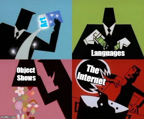 How to make BFDICream (me) |  Art; Languages; The Internet; Object Shows | image tagged in powerpuff girls creation,gif,internet,bfdicream | made w/ Imgflip meme maker