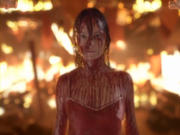 High Quality Carrie White (2002) in pig's blood Blank Meme Template