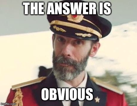 Captain Obvious | THE ANSWER IS OBVIOUS | image tagged in captain obvious | made w/ Imgflip meme maker