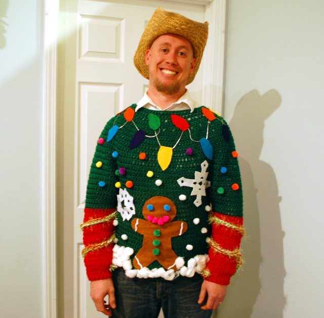 Hideous Christmas Sweater Blank Meme Template