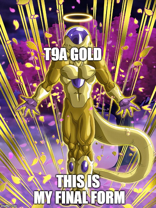 T9A GOLD; THIS IS MY FINAL FORM | made w/ Imgflip meme maker