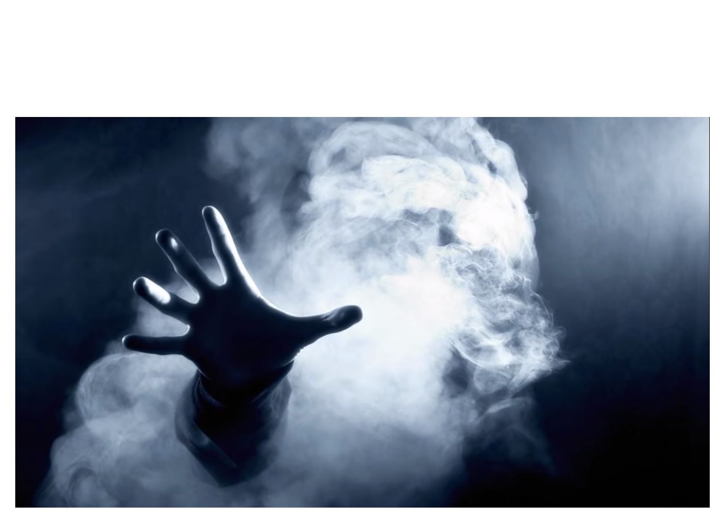 HAND REACHING THROUGH SMOKE Blank Meme Template