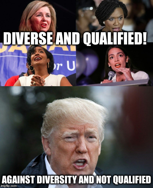 DIVERSE AND QUALIFIED! AGAINST DIVERSITY AND NOT QUALIFIED | made w/ Imgflip meme maker