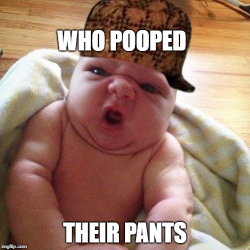 WHO POOPED; THEIR PANTS | image tagged in scumbag | made w/ Imgflip meme maker