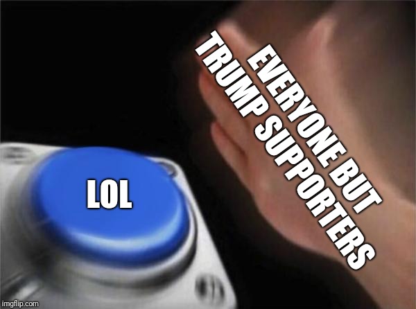 Blank Nut Button Meme | EVERYONE BUT TRUMP SUPPORTERS LOL | image tagged in memes,blank nut button | made w/ Imgflip meme maker