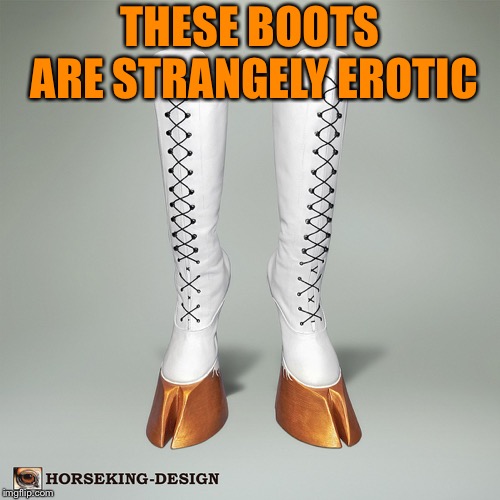 THESE BOOTS ARE STRANGELY EROTIC | image tagged in boots | made w/ Imgflip meme maker