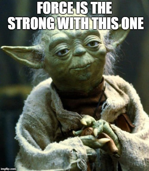 Star Wars Yoda Meme | FORCE IS THE STRONG WITH THIS ONE | image tagged in memes,star wars yoda | made w/ Imgflip meme maker