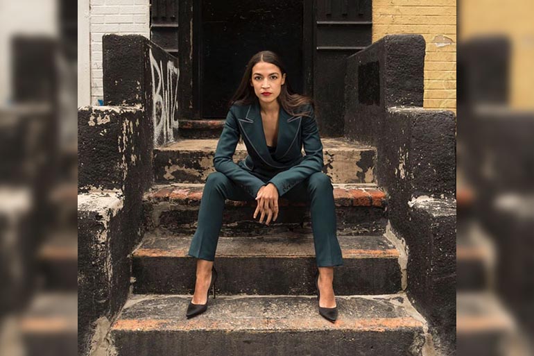 AOC Edgy Fashion Blank Meme Template