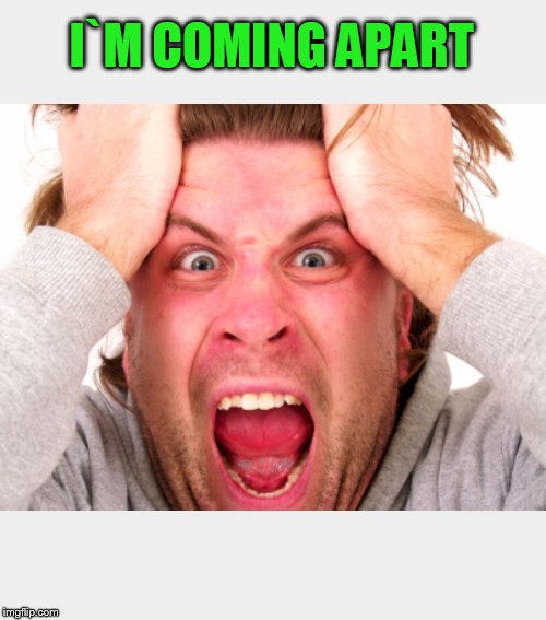 Pulling hair out | I`M COMING APART | image tagged in pulling hair out | made w/ Imgflip meme maker