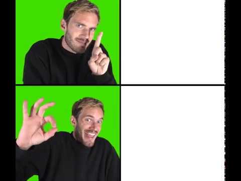 Pewdiepie format Blank Meme Template