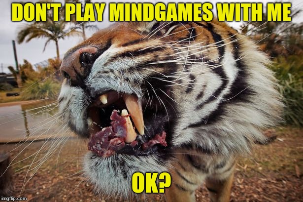 DON'T PLAY MINDGAMES WITH ME; OK? | made w/ Imgflip meme maker