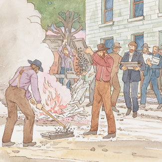 High Quality Destroying the Nauvoo Expositor Blank Meme Template