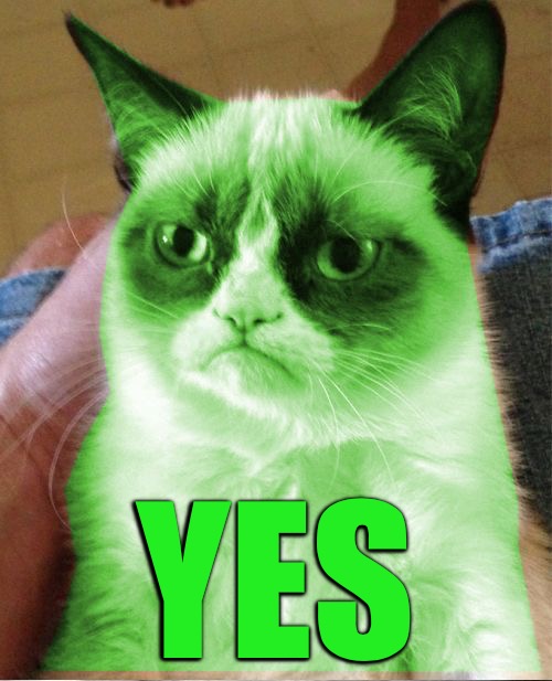 Radioactive Grumpy | YES | image tagged in radioactive grumpy | made w/ Imgflip meme maker