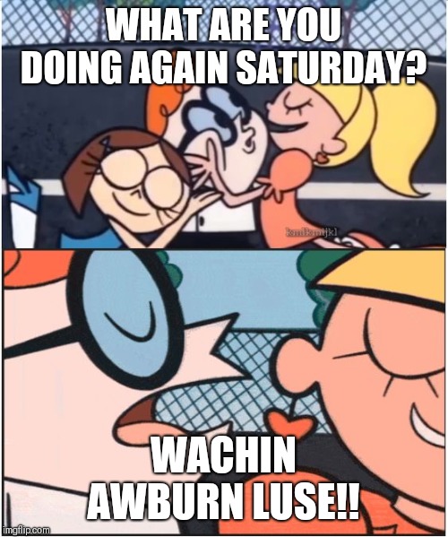 Dexters Lab | WHAT ARE YOU DOING AGAIN SATURDAY? WACHIN AWBURN LUSE!! | image tagged in dexters lab | made w/ Imgflip meme maker