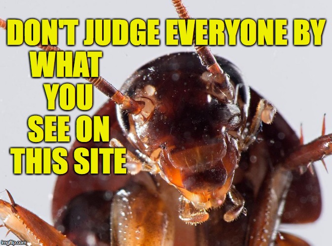 DON'T JUDGE EVERYONE BY WHAT YOU SEE ON THIS SITE | made w/ Imgflip meme maker