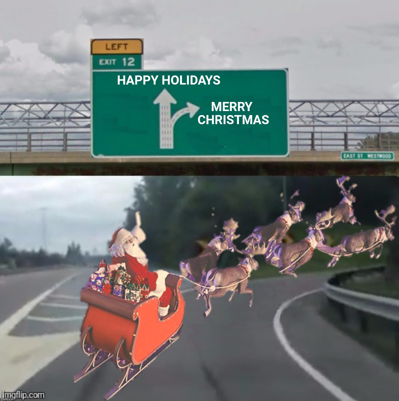HAPPY HOLIDAYS MERRY CHRISTMAS | made w/ Imgflip meme maker
