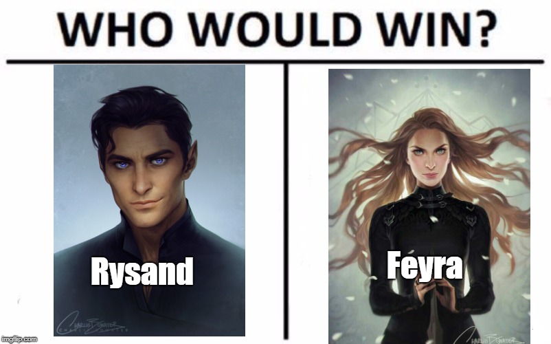 who would win? | Feyra; Rysand | image tagged in memes,who would win | made w/ Imgflip meme maker