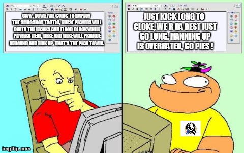 OKAY, SO WE ARE GOING TO EMPLOY THE SLINGSHOT TACTIC, THESE PLAYERS WILL COVER THE FLANKS AND FLOOD BLACK WHILE PLAYERS HERE, HERE AND HERE  | made w/ Imgflip meme maker