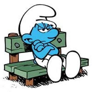 grouchy smurf Blank Meme Template