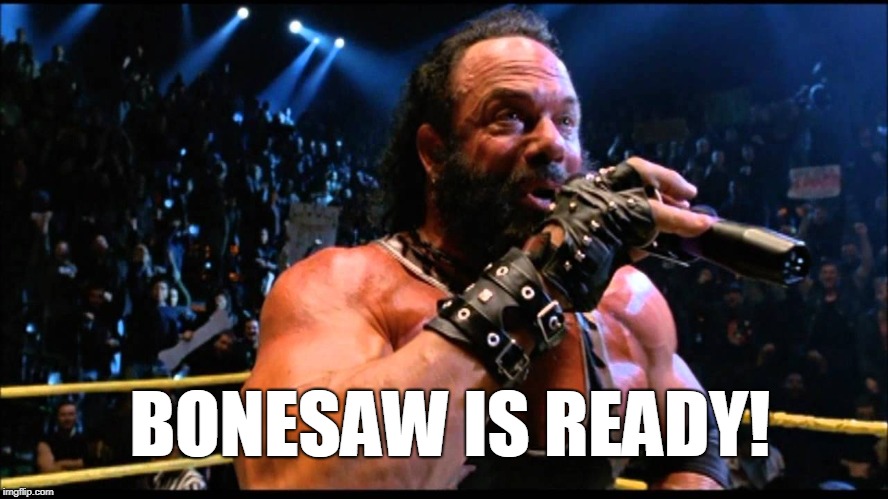 BONESAW READY | BONESAW IS READY! | image tagged in bonesaw ready | made w/ Imgflip meme maker