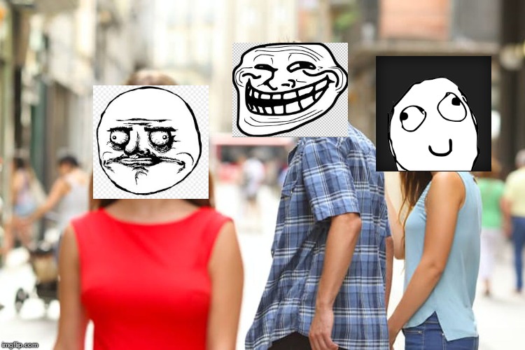 the three memeketeers | image tagged in memes,distracted boyfriend | made w/ Imgflip meme maker
