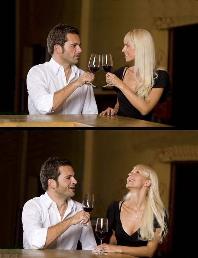 High Quality couple drinking Blank Meme Template