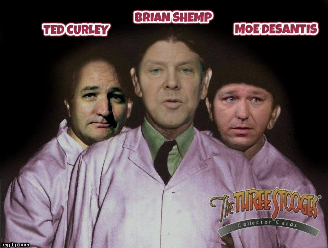 image tagged in three stooges,larry,curley,moe,3 stooges,ted cruz | made w/ Imgflip meme maker