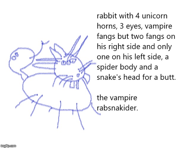 vampire rabsnakider | image tagged in new | made w/ Imgflip meme maker