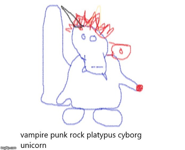 fun | image tagged in vampire punk rock platypus cyborg unicorn | made w/ Imgflip meme maker