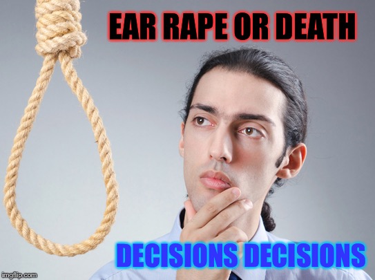 noose | EAR **PE OR DEATH DECISIONS DECISIONS | image tagged in noose | made w/ Imgflip meme maker