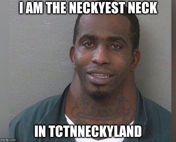 Big Neck Guy | I AM THE NECKYEST NECK; IN TCTNNECKYLAND | image tagged in big neck guy | made w/ Imgflip meme maker