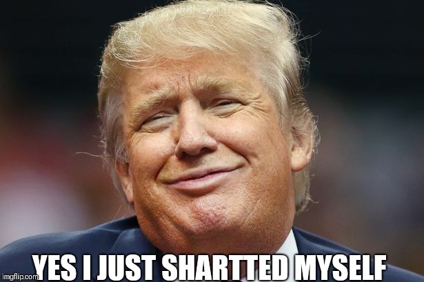 STILL WANTS A SECOND TERM  | YES I JUST SHARTTED MYSELF | image tagged in president trump | made w/ Imgflip meme maker